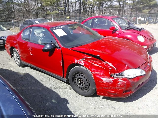 2G1WW12E859103471 - 2005 CHEVROLET MONTE CARLO LS 红色 照片 1