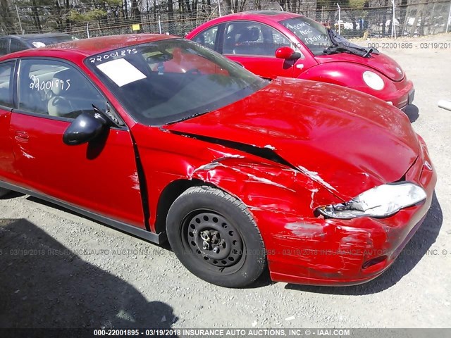 2G1WW12E859103471 - 2005 CHEVROLET MONTE CARLO LS 红色 照片 6