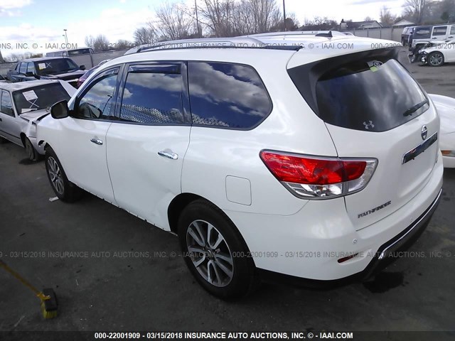 5N1AR2MM1DC665721 - 2013 NISSAN PATHFINDER S/SV/SL/PLATINUM 白色 照片 3