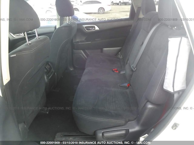 5N1AR2MM1DC665721 - 2013 NISSAN PATHFINDER S/SV/SL/PLATINUM 白色 照片 8