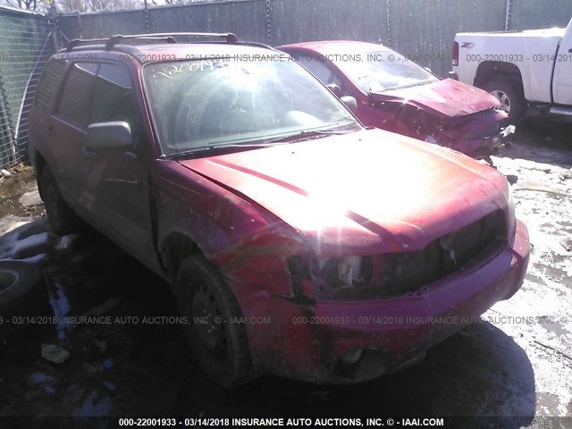 JF1SG656X3H755558 - 2003 SUBARU FORESTER 2.5XS MAROON photo 1