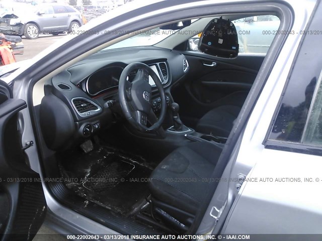 1C3CDFDH7ED724566 - 2014 DODGE DART SE AERO SILVER photo 5