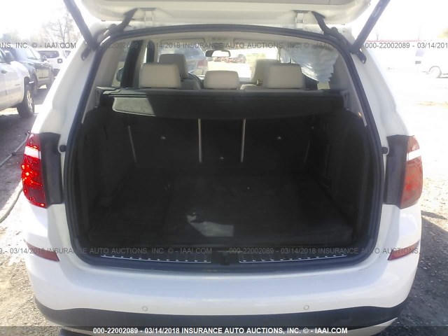 5UXWZ7C55G0R31926 - 2016 BMW X3 SDRIVE28I WHITE photo 8