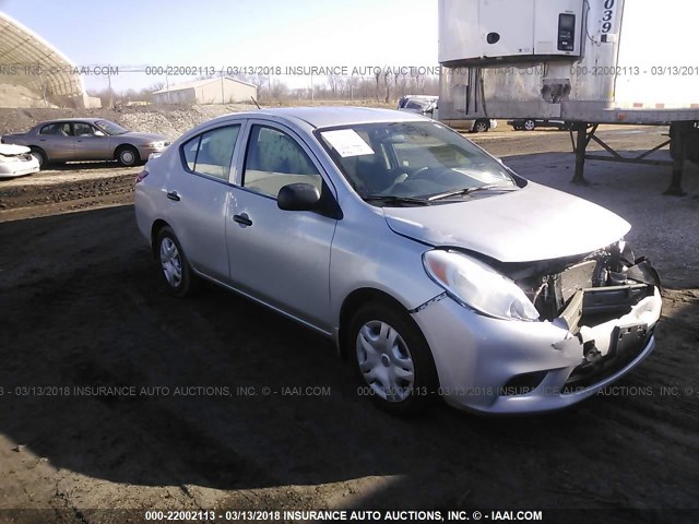 3N1CN7AP8EL830242 - 2014 NISSAN VERSA S/S PLUS/SV/SL SILVER photo 1