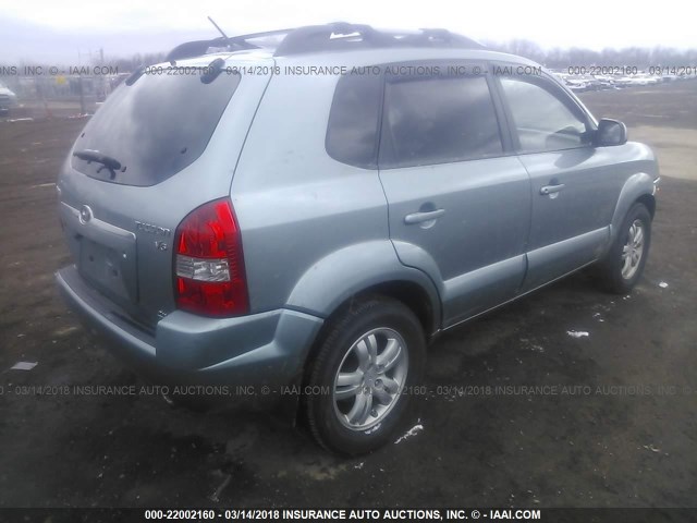 KM8JN72D36U352565 - 2006 HYUNDAI TUCSON GLS/LIMITED GREEN photo 4