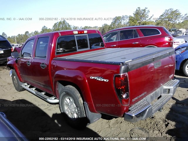 1GTDS136768131924 - 2006 GMC CANYON RED photo 3