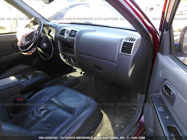 1GTDS136768131924 - 2006 GMC CANYON RED photo 5