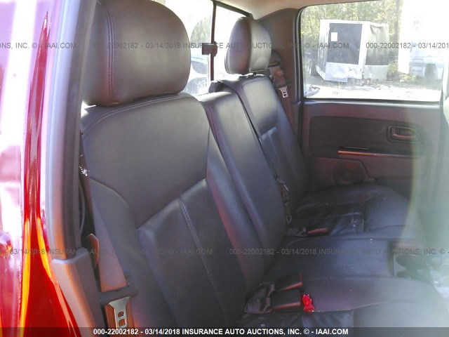 1GTDS136768131924 - 2006 GMC CANYON RED photo 8