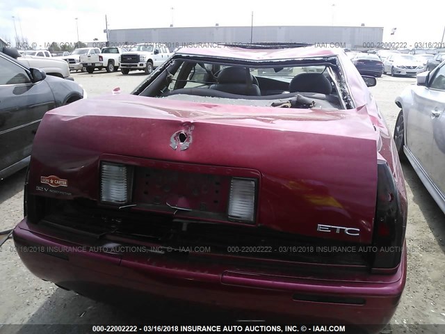 1G6ET12992B104723 - 2002 CADILLAC ELDORADO TOURING RED photo 6