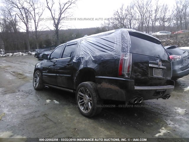 1GYS4JEF4DR223539 - 2013 CADILLAC ESCALADE ESV PREMIUM BLACK photo 3