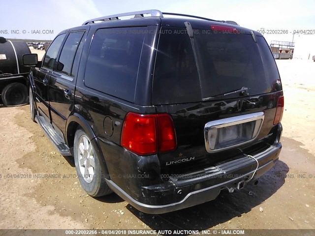 5LMFU28R14LJ23462 - 2004 LINCOLN NAVIGATOR BLACK photo 3