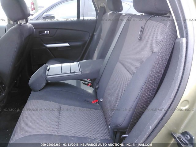 2FMDK3JC3DBB66339 - 2013 FORD EDGE SEL GREEN photo 8