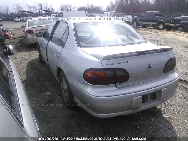 1G1NE52J22M503706 - 2002 CHEVROLET MALIBU LS 银色 照片 3