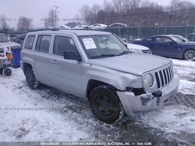 1J4NF2GBXAD551788 - 2010 JEEP PATRIOT SPORT SILVER photo 1