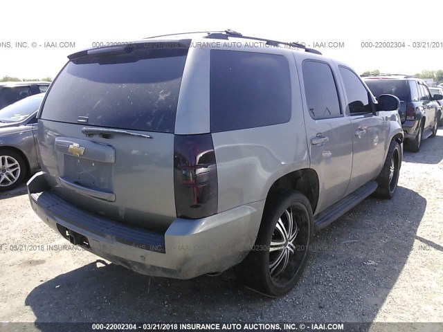 1GNFC130X7R341258 - 2007 CHEVROLET TAHOE C1500 GRAY photo 4