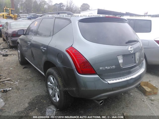 JN8AZ08T96W401372 - 2006 NISSAN MURANO SL/SE/S GRAY photo 3