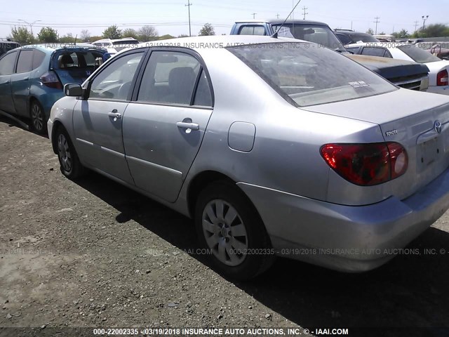 1NXBR38E64Z313340 - 2004 TOYOTA COROLLA CE/LE/S SILVER photo 3