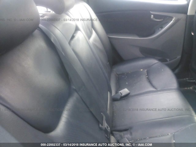 KMHDH4AE5DU514531 - 2013 HYUNDAI ELANTRA GLS/LIMITED SILVER photo 8