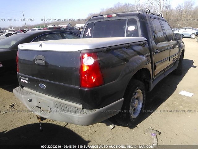 1FMZU77E32UC18592 - 2002 FORD EXPLORER SPORT TR  BLACK photo 4