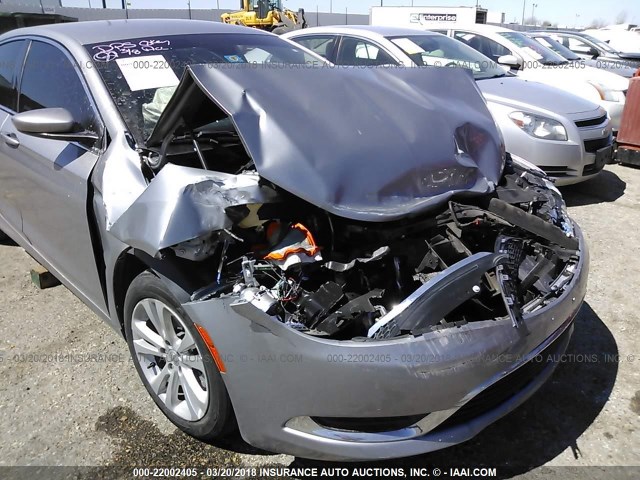 1C3CCCAB1GN185036 - 2016 CHRYSLER 200 LIMITED SILVER photo 6
