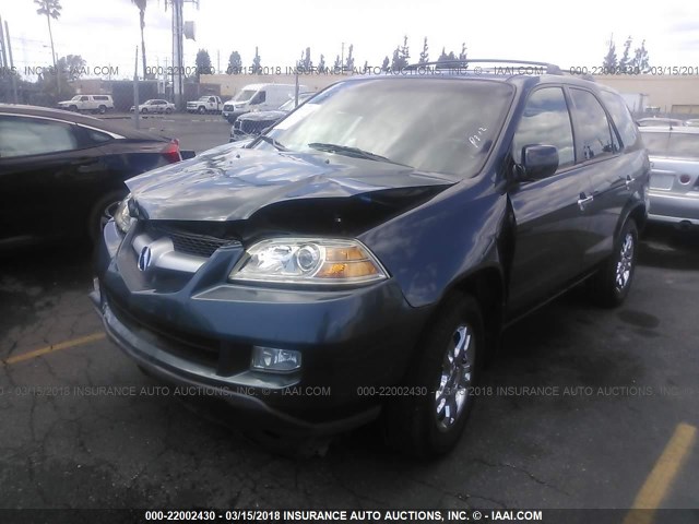 2HNYD18896H521854 - 2006 ACURA MDX TOURING GRAY photo 2