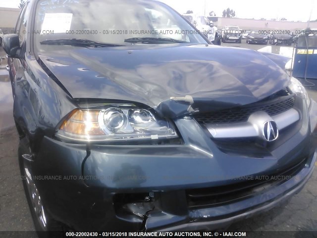 2HNYD18896H521854 - 2006 ACURA MDX TOURING GRAY photo 6