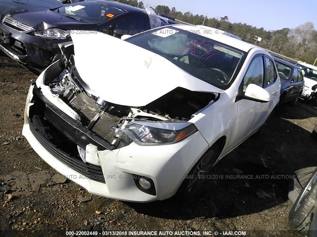 5YFBURHE2GP410896 - 2016 TOYOTA COROLLA L/LE/LE PLS/PRM/S/S PLS WHITE photo 2