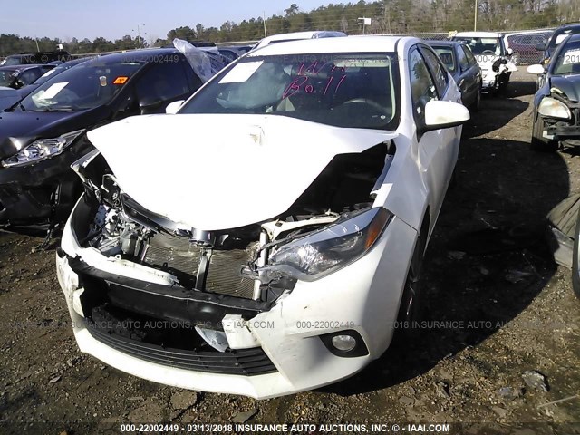 5YFBURHE2GP410896 - 2016 TOYOTA COROLLA L/LE/LE PLS/PRM/S/S PLS WHITE photo 6