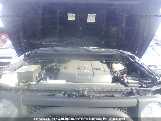 JTEBU11F670078309 - 2007 TOYOTA FJ CRUISER შავი ფოტო 10