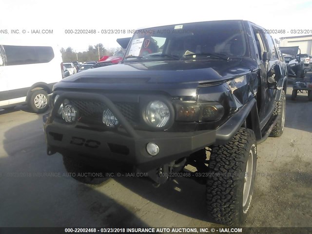 JTEBU11F670078309 - 2007 TOYOTA FJ CRUISER შავი ფოტო 2