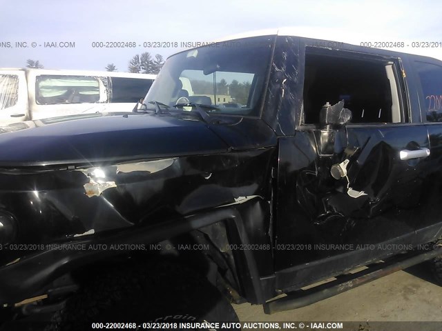 JTEBU11F670078309 - 2007 TOYOTA FJ CRUISER შავი ფოტო 6