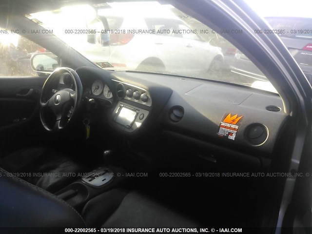 JH4DC54833C015406 - 2003 ACURA RSX SILVER photo 5