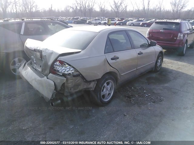 1HGCM56117A032265 - 2007 HONDA ACCORD VALUE GOLD photo 4