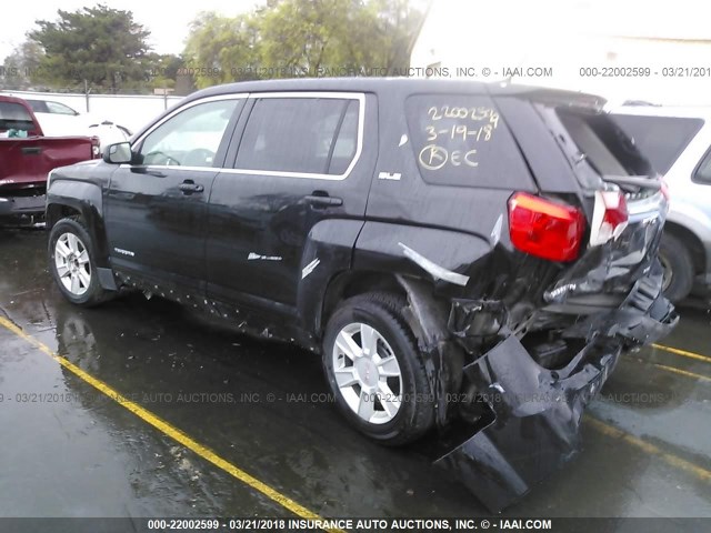 2GKFLREK7D6345494 - 2013 GMC TERRAIN SLE BLACK photo 3