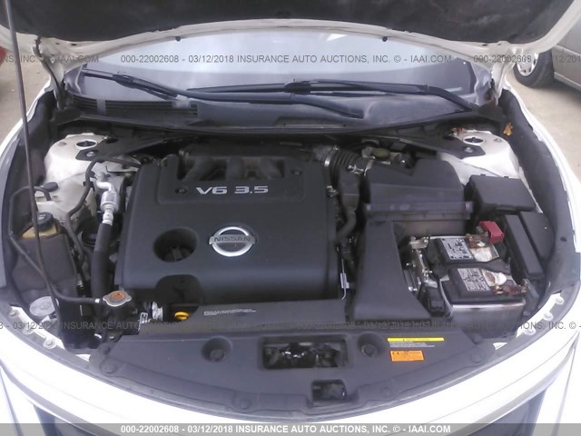 1N4BL3AP6EC107269 - 2014 NISSAN ALTIMA 3.5S/3.5SV/3.5SL WHITE photo 10