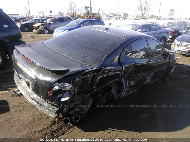 2G2WC58C461251473 - 2006 PONTIAC GRAND PRIX GXP BLACK photo 4