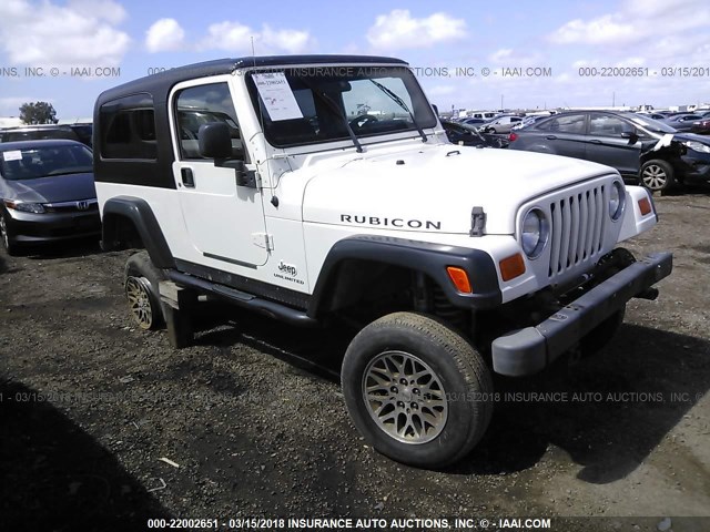 1J4FA64S66P740863 - 2006 JEEP WRANGLER / TJ UNLIMITED RUBICON WHITE photo 1