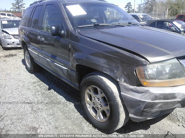 1J4G248SXYC300672 - 2000 JEEP GRAND CHEROKEE LAREDO GRAY photo 6