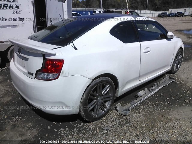 JTKJF5C75D3062516 - 2013 TOYOTA SCION TC WHITE photo 4