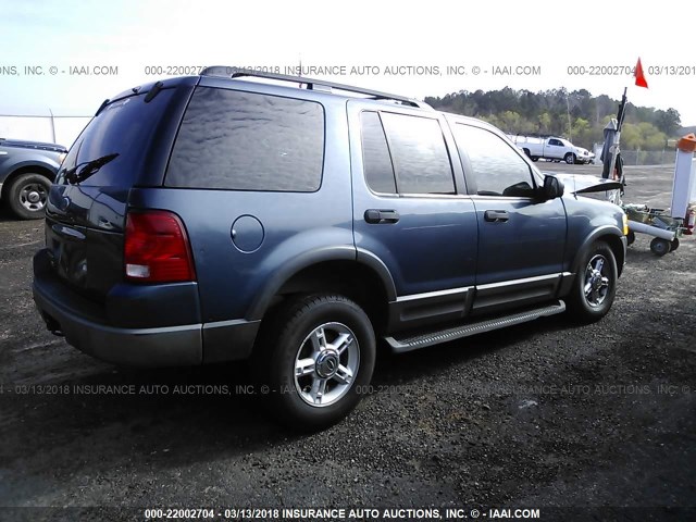 1FMZU63K03UB53448 - 2003 FORD EXPLORER XLT/XLT SPORT/NBX BLUE photo 4