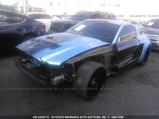 1ZVBP8JS2B5145479 - 2011 FORD MUSTANG SHELBY GT500 BLUE photo 2