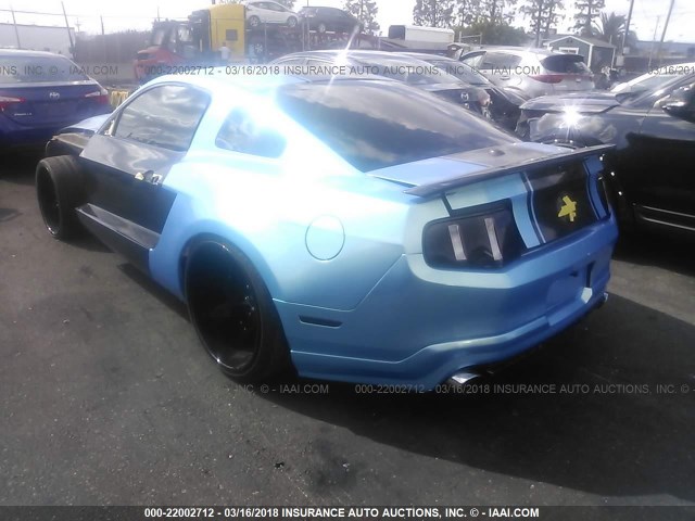 1ZVBP8JS2B5145479 - 2011 FORD MUSTANG SHELBY GT500 BLUE photo 3
