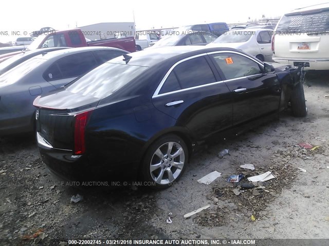 1G6AB5RA1D0175003 - 2013 CADILLAC ATS LUXURY BLACK photo 4