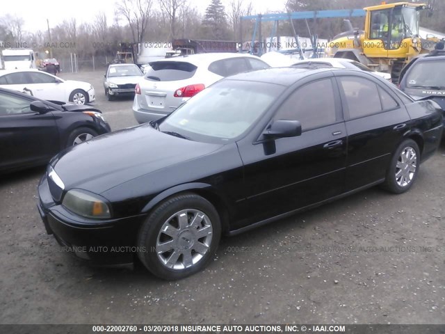 1LNHM87A44Y637660 - 2004 LINCOLN LS BLACK photo 2