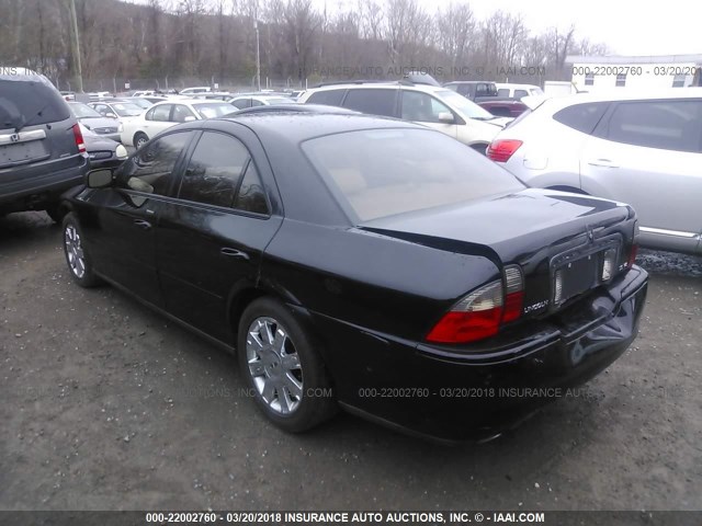 1LNHM87A44Y637660 - 2004 LINCOLN LS BLACK photo 3