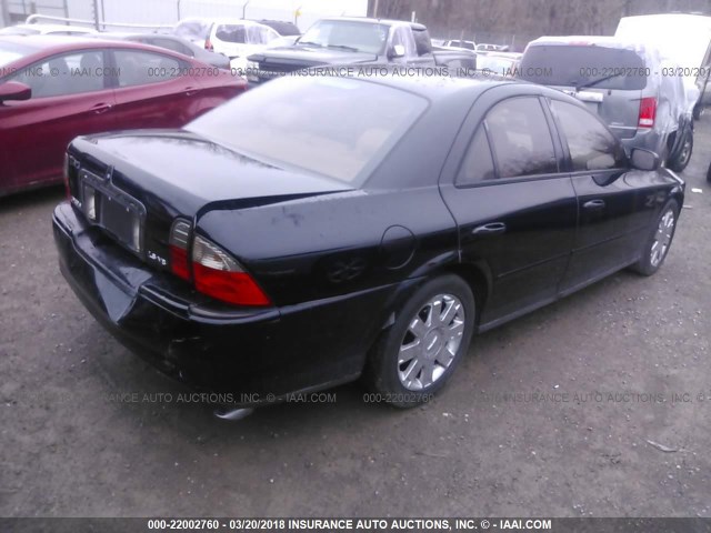 1LNHM87A44Y637660 - 2004 LINCOLN LS BLACK photo 4