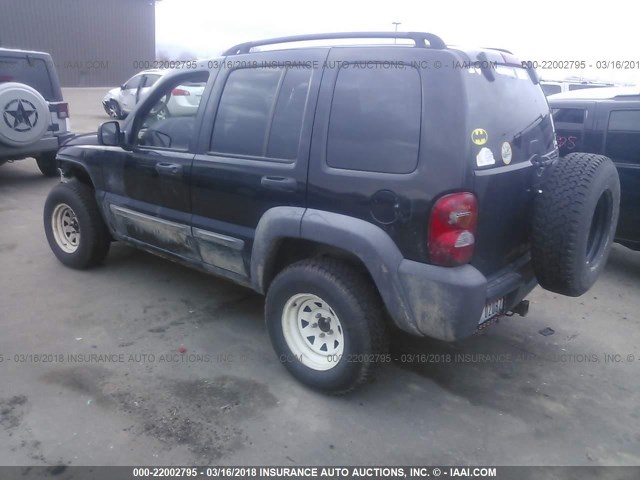 1J4GL48K92W124684 - 2002 JEEP LIBERTY SPORT BLACK photo 3