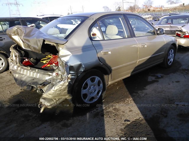 KMHDN45D33U539369 - 2003 HYUNDAI ELANTRA GLS/GT BEIGE photo 4