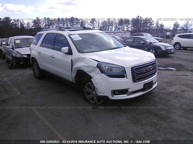 1GKKVRKD0FJ270318 - 2015 GMC ACADIA SLT-1 WHITE photo 1