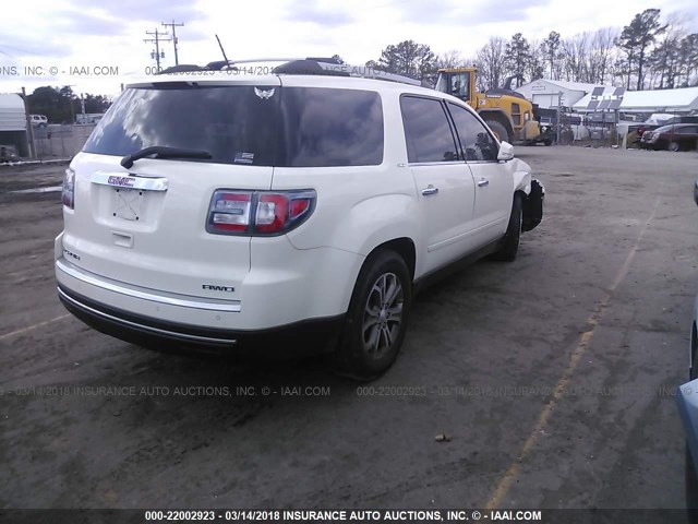 1GKKVRKD0FJ270318 - 2015 GMC ACADIA SLT-1 WHITE photo 4